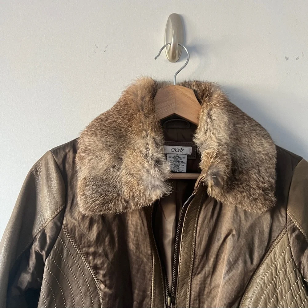 Cache olive Vintage Goat leather jacket size 2​​